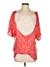 Cool Change 100% Rayon Orange Short Sleeve Blouse Size S - photo 1
