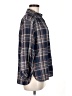 Max Studio 100% Rayon Plaid Blue 3/4 Sleeve Button-Down Shirt Size M (estimated) - photo 4
