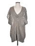H&M 100% Cotton Metallic Silver Pullover Sweater Size XS - photo 1