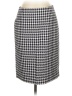 Talbots 100% Cotton Houndstooth Gray Formal Skirt Size 4 (petite) - photo 1