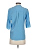 Amanda Uprichard Blue 3/4 Sleeve Blouse Size S - photo 2