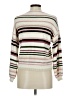 Saltwater LUXE Stripes Ivory Pullover Sweater Size M - photo 2