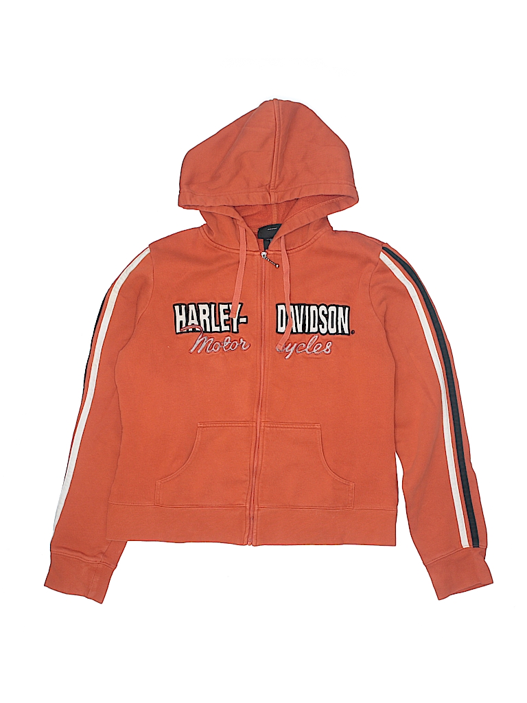 harley davidson orange hoodie