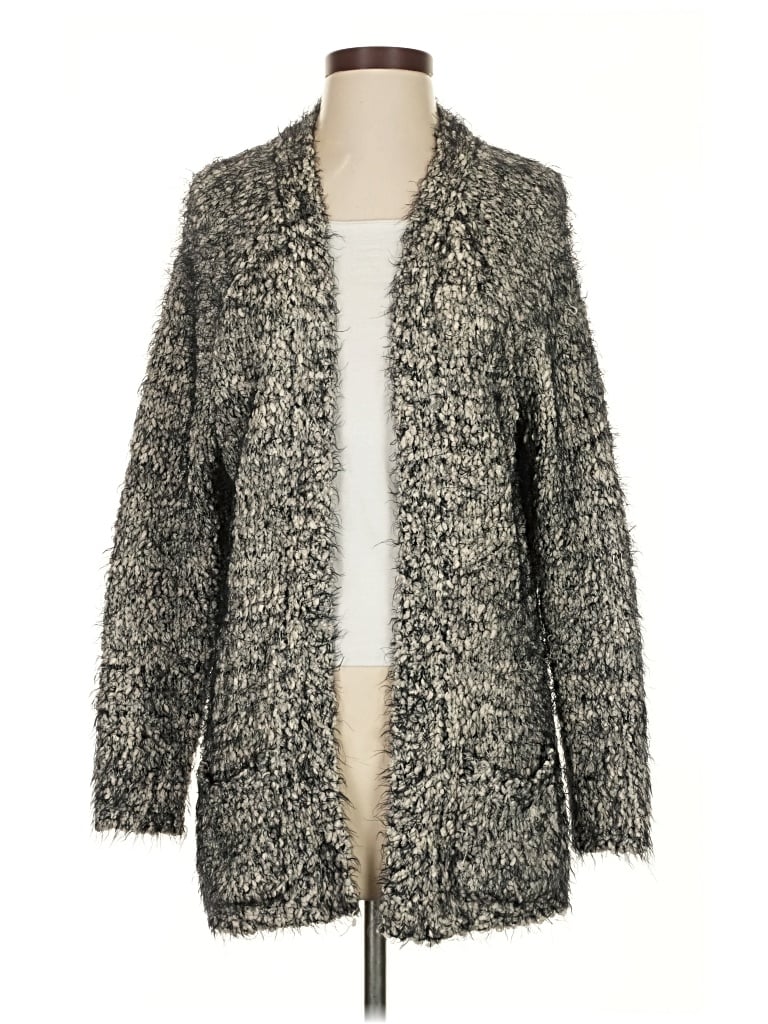 Pre-owned Pol Cardigan Sweater In Gray