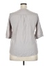 Unbranded 100% Viscose Floral Gray 3/4 Sleeve Blouse Size XXL - photo 2