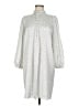 Ann Taylor 100% Polyester Silver Casual Dress Size M - photo 1