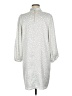 Ann Taylor 100% Polyester Silver Casual Dress Size M - photo 2