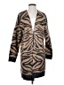 Hem & Thread Animal Print Brown Cardigan Size S - photo 1