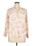 Torrid Floral Ivory 3/4 Sleeve Blouse Size 1X Plus (1) - photo 1