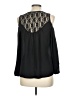 Decree 100% Polyester Black 3/4 Sleeve Blouse Size M - photo 2