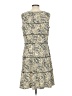 Perceptions Print Gray Casual Dress Size L - photo 2