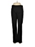 Ecru Solid Black Dress Pants Size 6 - photo 1