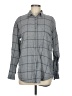 Community Plaid Gray Long Sleeve Button-Down Shirt Size M - photo 1