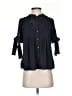 Treasure & Bond 100% Polyester Black 3/4 Sleeve Blouse Size XXS - photo 1