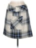 Express Design Studio Plaid Blue Ivory Casual Skirt Size 4 - photo 2