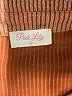 Pink Lily Orange 3/4 Sleeve Button-Down Shirt Size L - photo 7
