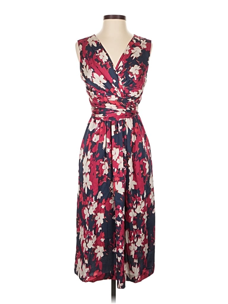 Pre-owned Classiques Entier Cocktail Dress In Burgundy