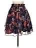 Express 100% Polyester Paisley Blue Casual Skirt Size XXS - photo 1