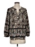 Glam 100% Polyester Black 3/4 Sleeve Blouse Size S - photo 1