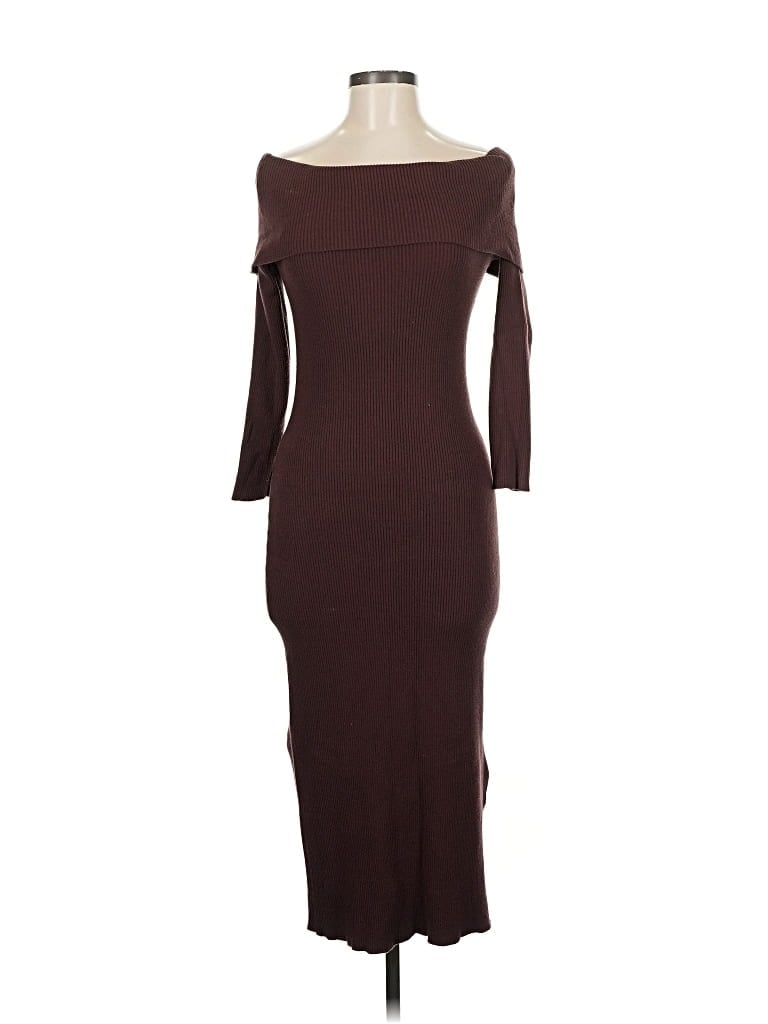 Pre-owned Saturday Sunday Cocktail Dress In Brown