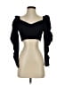 Zara Black 3/4 Sleeve Top Size S - photo 1