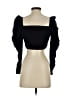 Zara Black 3/4 Sleeve Top Size S - photo 2