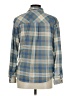 Love Potion 100% Polyester Plaid Blue Long Sleeve Blouse Size M - photo 2