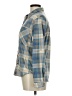 Love Potion 100% Polyester Plaid Blue Long Sleeve Blouse Size M - photo 5