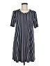 BCBGeneration Stripes Blue Casual Dress Size M - photo 1