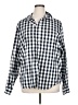 Old Navy Checkered-gingham Blue Long Sleeve Button-Down Shirt Size XL - photo 1