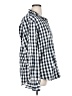 Old Navy Checkered-gingham Blue Long Sleeve Button-Down Shirt Size XL - photo 4