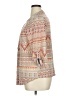 Robert Louis Print Orange 3/4 Sleeve Blouse Size XL - photo 5