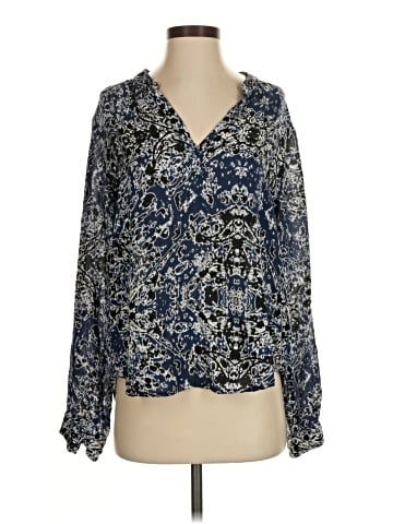 Velvet Long Sleeve Blouse (view 1)