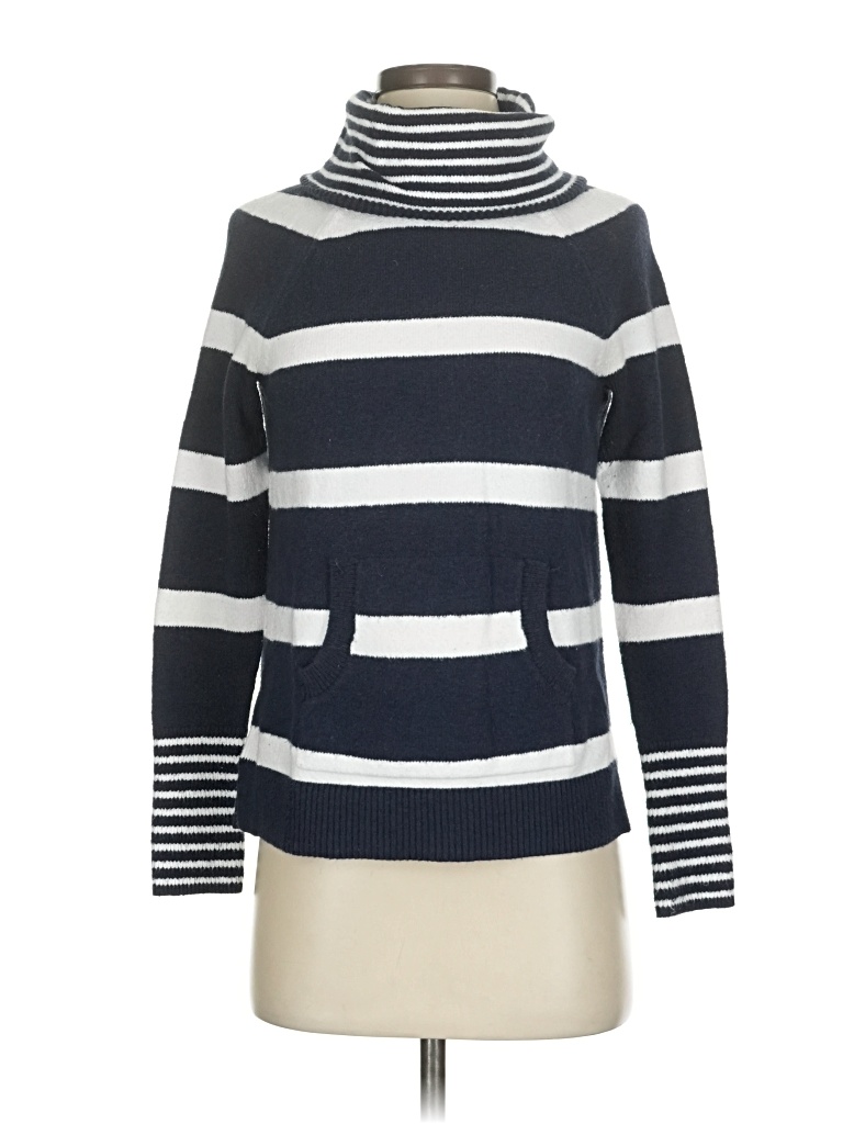 Pre-owned Ann Taylor Loft Turtleneck Sweater In Blue
