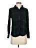 Rails 100% Rayon Plaid Green Long Sleeve Button-Down Shirt Size XS - photo 1