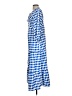 Unbranded 100% Polyester Checkered-gingham Blue Casual Dress Size S - photo 5