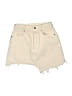 ALLSAINTS 100% Cotton Ivory Denim Shorts Size 00 - photo 1