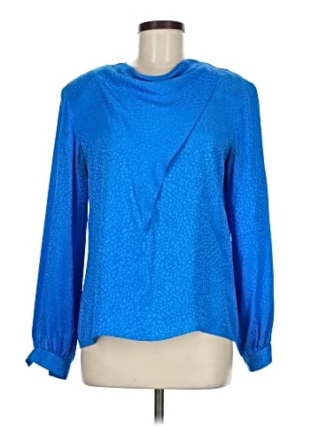 Carlisle Long Sleeve Silk Top (view 1)