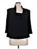 Donna Ricco 100% Polyester Black 3/4 Sleeve Blouse Size 16W - photo 1