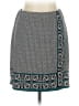 Studio M Graphic Teal Casual Skirt Size L - photo 1