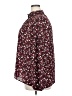 Gibson 100% Polyester Animal Print Burgundy Long Sleeve Blouse Size XXL - photo 5