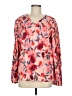 Unbranded 100% Polyester Pink Long Sleeve Blouse Size M - photo 1