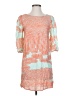 Needle & Thread 100% Polyester Print Orange Casual Dress Size S (estimated) - photo 1