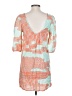 Needle & Thread 100% Polyester Print Orange Casual Dress Size S (estimated) - photo 2