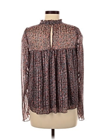 Lavender Brown Long Sleeve Blouse (view 2)