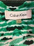 Calvin Klein 100% Polyester Animal Print Green Long Sleeve Blouse Size L - photo 7