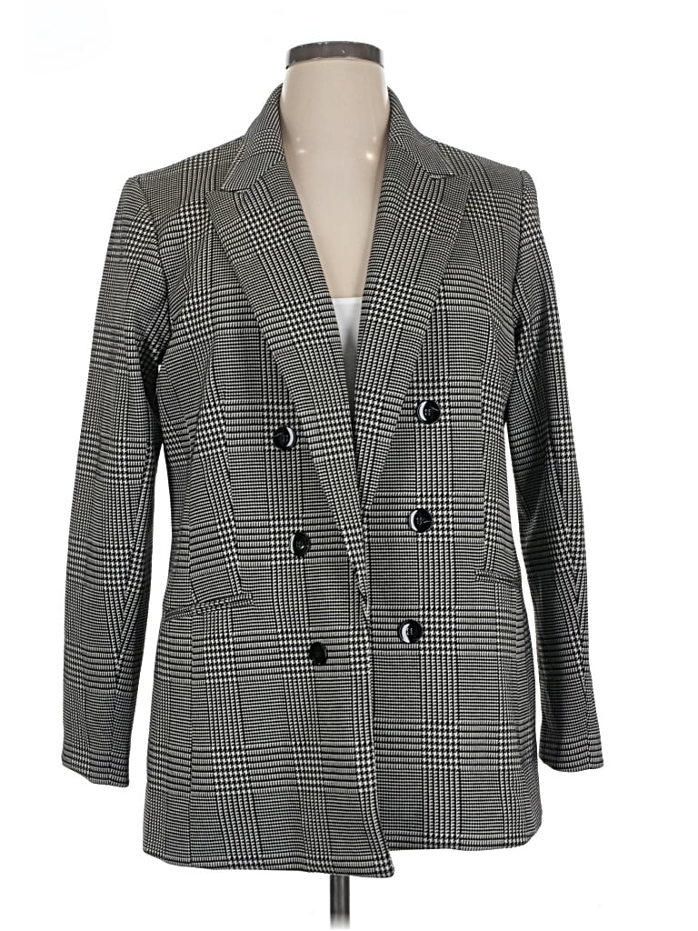 Pre-owned Bar Iii Blazer Jacket In Gray