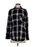 Hi-Line Plaid Black Long Sleeve Button-Down Shirt Size XS - photo 1