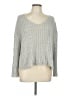 Fate Metallic Gray Silver Pullover Sweater Size L - photo 1
