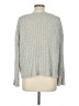 Fate Metallic Gray Silver Pullover Sweater Size L - photo 2